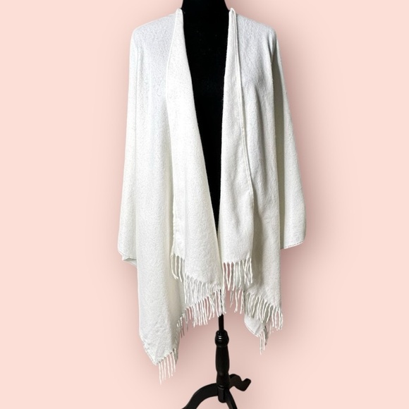 MIXIT Off White Soft Knit Wrap sz ONESIZE - Picture 4 of 14
